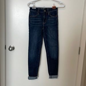 American Eagle, dark wash skinny jeans